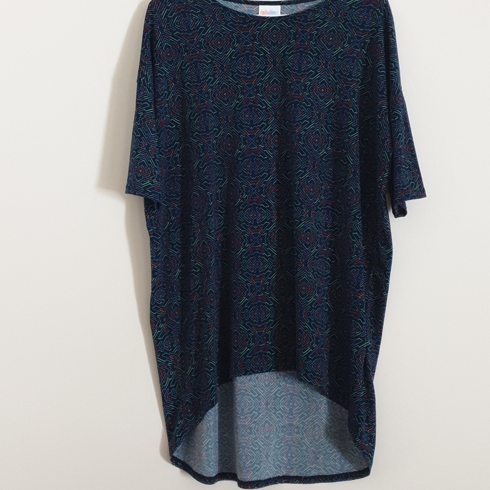 LuLaRoe Blue Patterend Irma